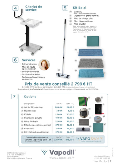 Pack Starter NVS Pro 120 avec chariot
