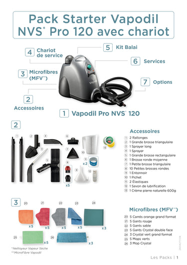 Pack Starter NVS Pro 120 avec chariot